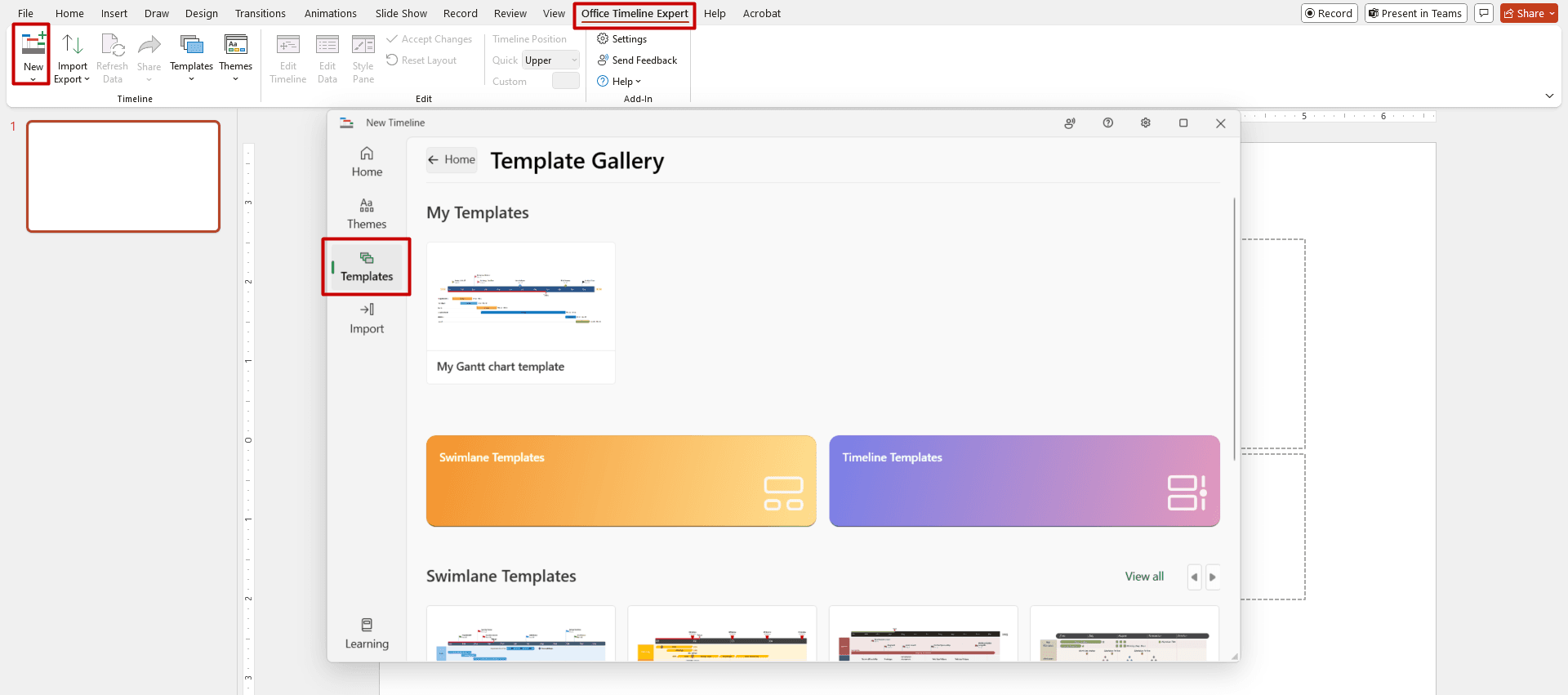 Powerpoint Timeline Pro Ribbon How to Make a Gantt Chart in PowerPoint + Free Template